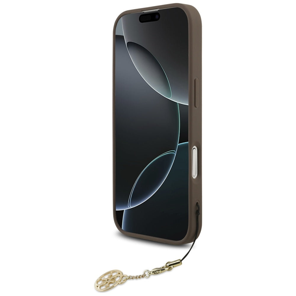 MagSafe tok Apple iPhone 17-hez, Guess, 4G Charm Cradle, Barna