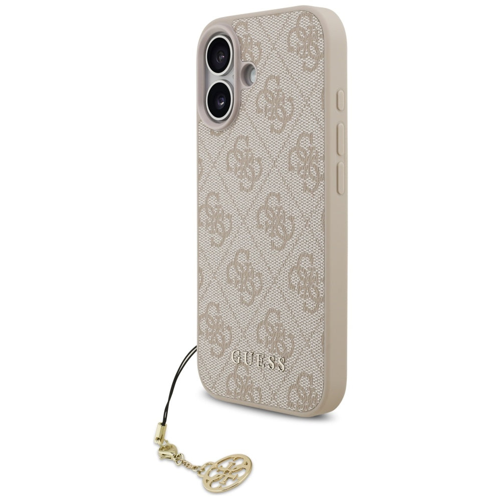 MagSafe tok Apple iPhone 17-hez, Guess, 4G Charm Cradle, Rózsaszín