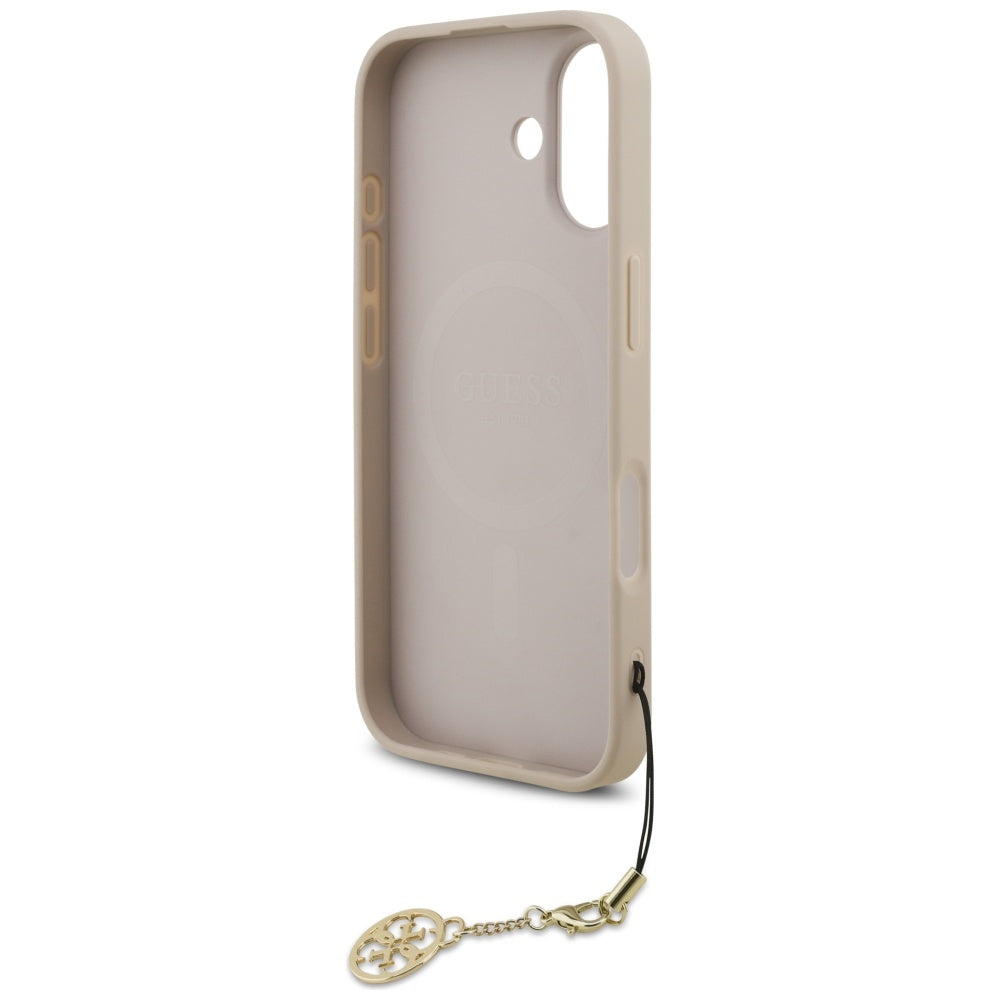 MagSafe tok Apple iPhone 17-hez, Guess, 4G Charm Cradle, Rózsaszín
