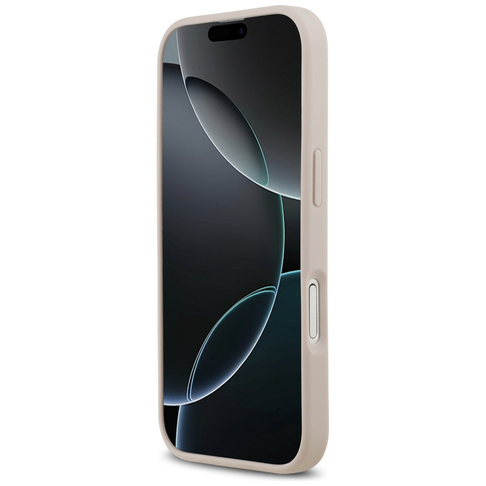 MagSafe tok Apple iPhone 17-hez, Guess, 4G Circle Classic Logo, Rózsaszín