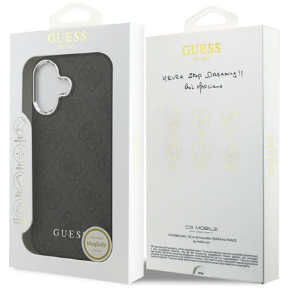 MagSafe tok Apple iPhone 17-hez, Guess, 4G Classic Logo, Fekete