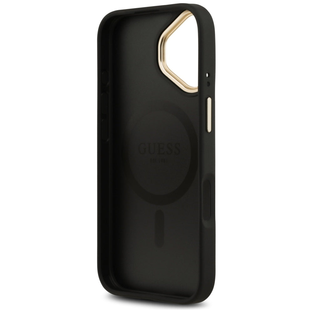 MagSafe tok Apple iPhone 17-hez, Guess, 4G Classic, Fekete