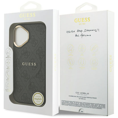 MagSafe tok Apple iPhone 17-hez, Guess, 4G Classic, Fekete
