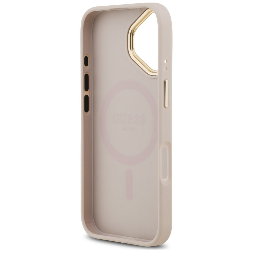 MagSafe tok Apple iPhone 17-hez, Guess, 4G Classic, Rózsaszín