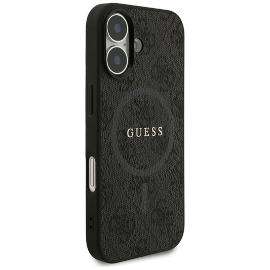 MagSafe tok Apple iPhone 17-hez, Guess, 4G Ring Classic Logo, Fekete