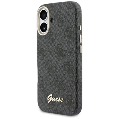 MagSafe Case for Apple iPhone 17, Guess, 4G Script Logo, Black