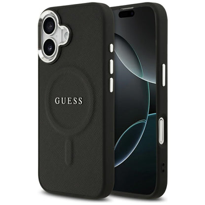 MagSafe tok Apple iPhone 17-hez, Guess, Classic Logo, Fekete