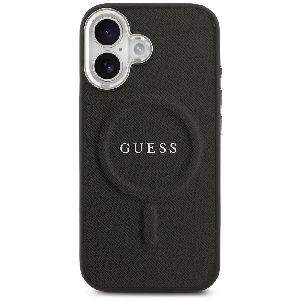 MagSafe tok Apple iPhone 17-hez, Guess, Classic Logo, Fekete