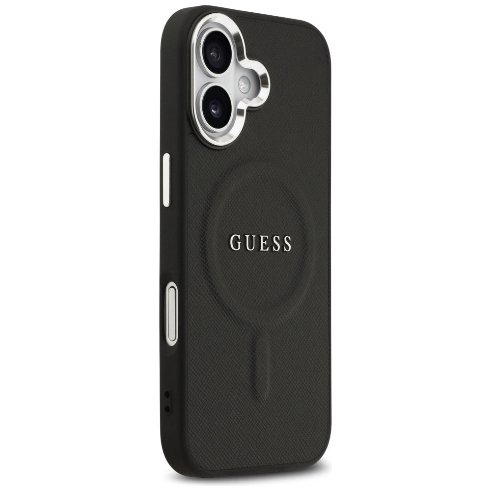 MagSafe tok Apple iPhone 17-hez, Guess, Classic Logo, Fekete