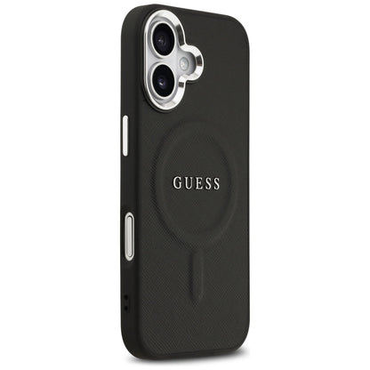 MagSafe tok Apple iPhone 17-hez, Guess, Classic Logo, Fekete
