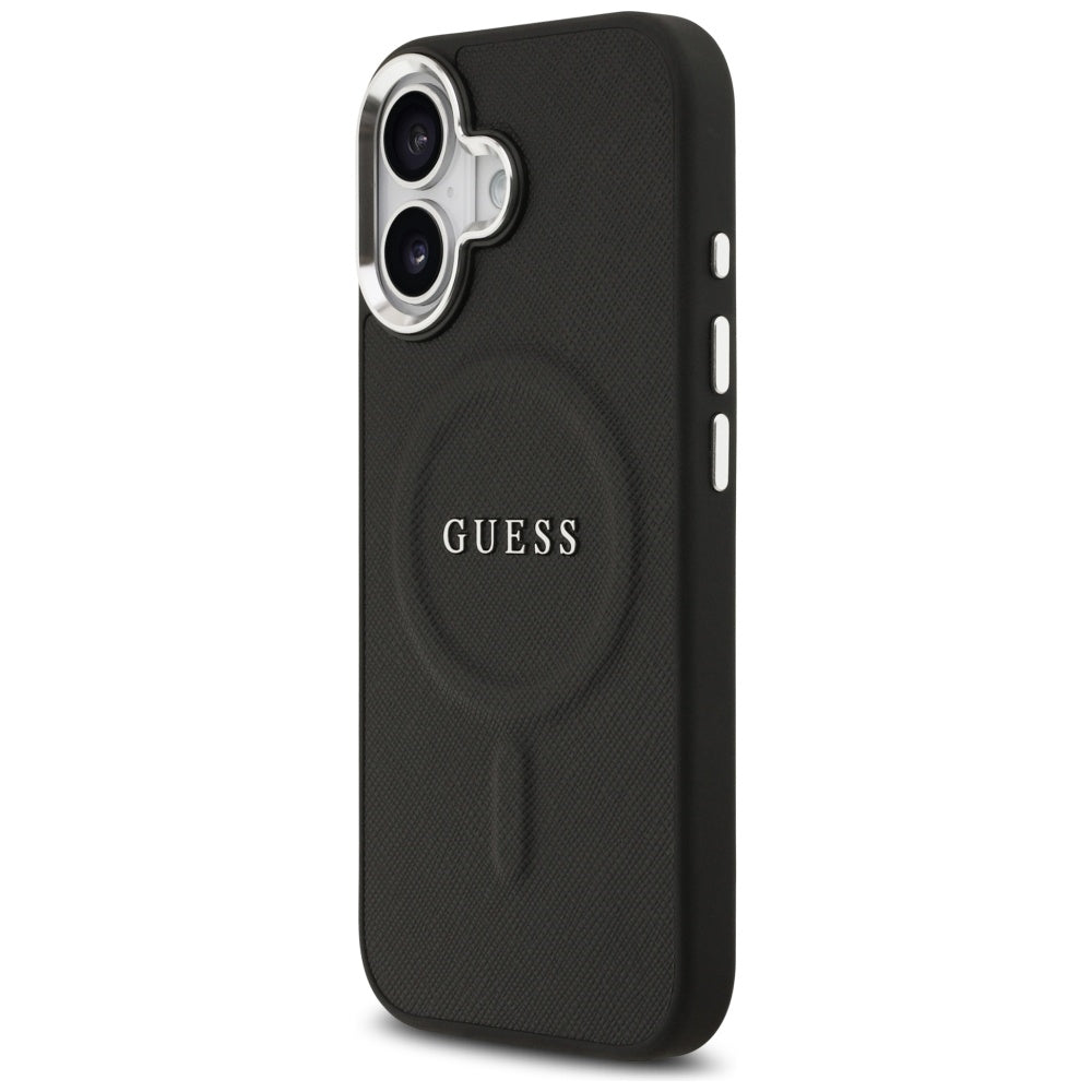 MagSafe tok Apple iPhone 17-hez, Guess, Classic Logo, Fekete
