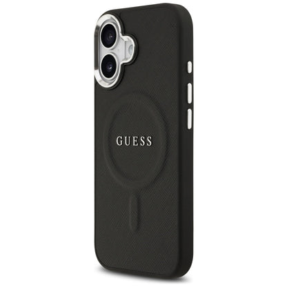 MagSafe tok Apple iPhone 17-hez, Guess, Classic Logo, Fekete