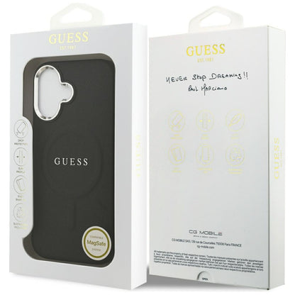 MagSafe tok Apple iPhone 17-hez, Guess, Classic Logo, Fekete