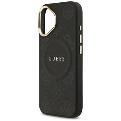 MagSafe tok Apple iPhone 17-hez, Guess, Peony Hot Stamp, Fekete
