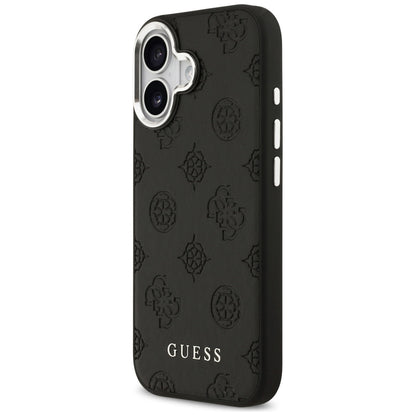 MagSafe tok Apple iPhone 17-hez, Guess, Peony Hot Stamp Script, Fekete
