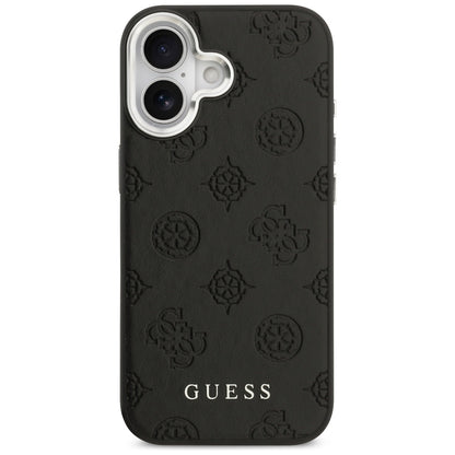 MagSafe tok Apple iPhone 17-hez, Guess, Peony Hot Stamp Script, Fekete
