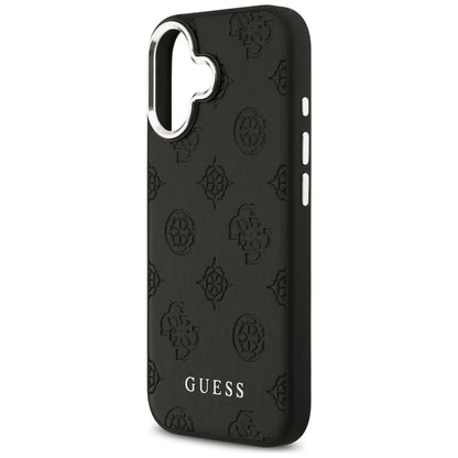 MagSafe tok Apple iPhone 17-hez, Guess, Peony Hot Stamp Script, Fekete