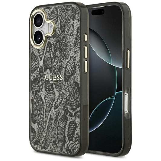 MagSafe tok Apple iPhone 17-hez, Guess, Python minta, Fekete