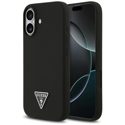 MagSafe tok Apple iPhone 17-hez, Guess, Triangle Logo, Fekete