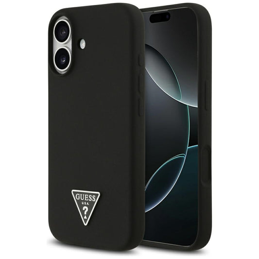 MagSafe tok Apple iPhone 17-hez, Guess, Triangle Logo, Fekete