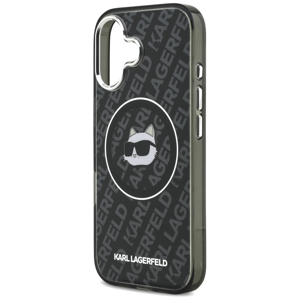 MagSafe tok Apple iPhone 17-hez, Karl Lagerfeld, IML Choupette`s Head, Fekete