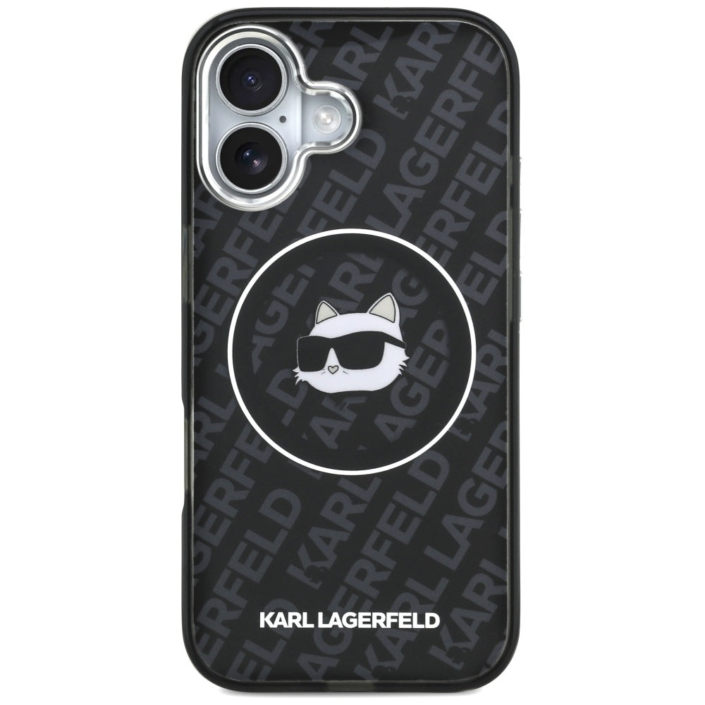 MagSafe tok Apple iPhone 17-hez, Karl Lagerfeld, IML Choupette`s Head, Fekete