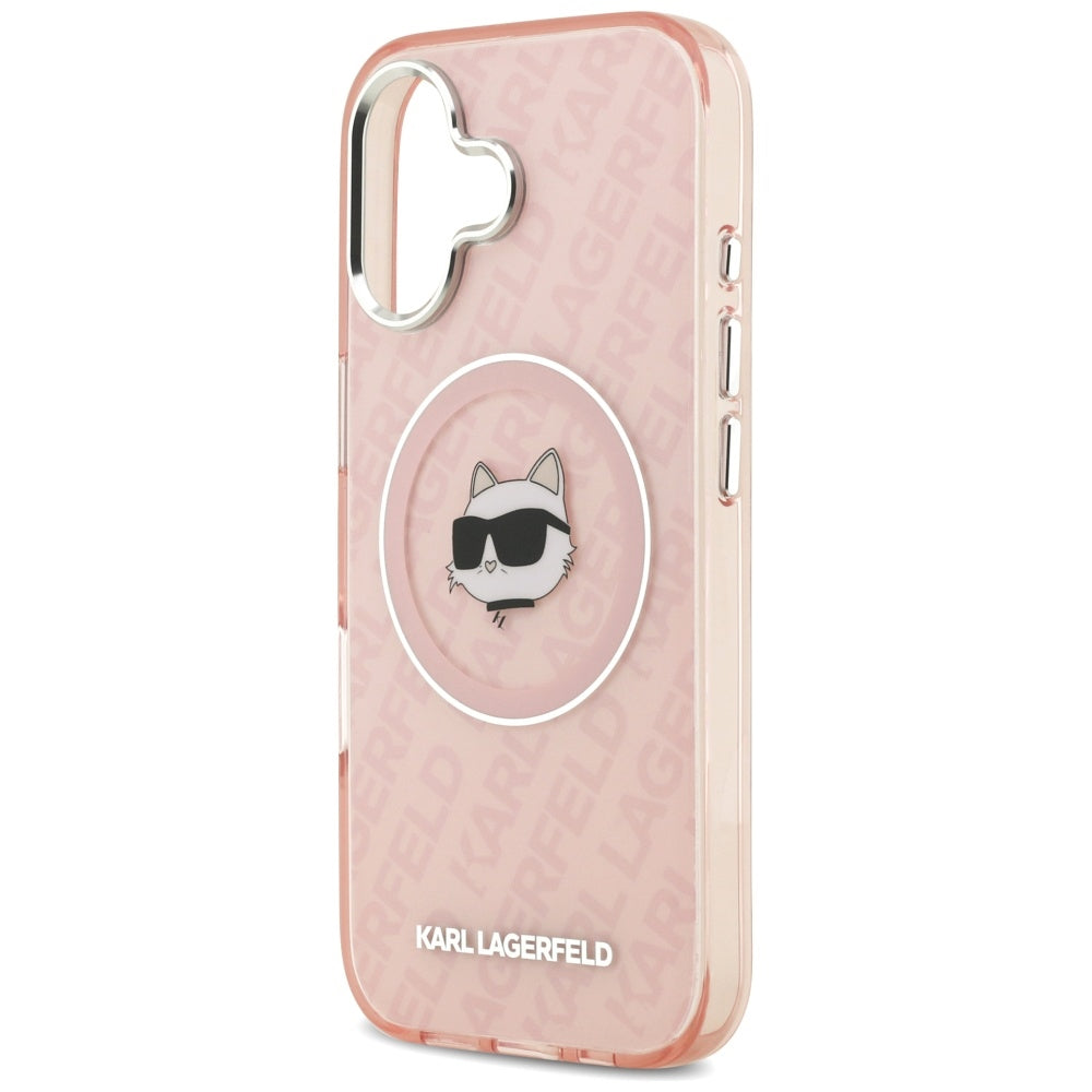 MagSafe tok Apple iPhone 17-hez, Karl Lagerfeld, IML Choupette`s Head, Rózsaszín