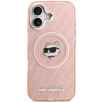 MagSafe tok Apple iPhone 17-hez, Karl Lagerfeld, IML Choupette`s Head, Rózsaszín