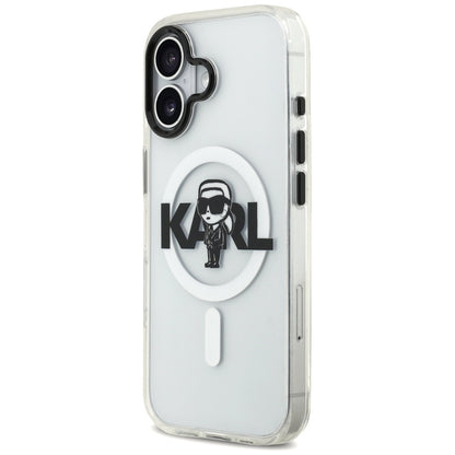 MagSafe tok Apple iPhone 17-hez, Karl Lagerfeld, IML Sketch Logo Karl, Átlátszó