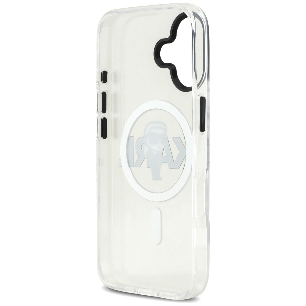 MagSafe tok Apple iPhone 17-hez, Karl Lagerfeld, IML Sketch Logo Karl, Átlátszó