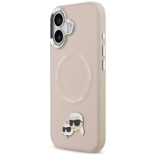 MagSafe tok Apple iPhone 17-hez, Karl Lagerfeld, Karl & Choupette Pins, Rózsaszín