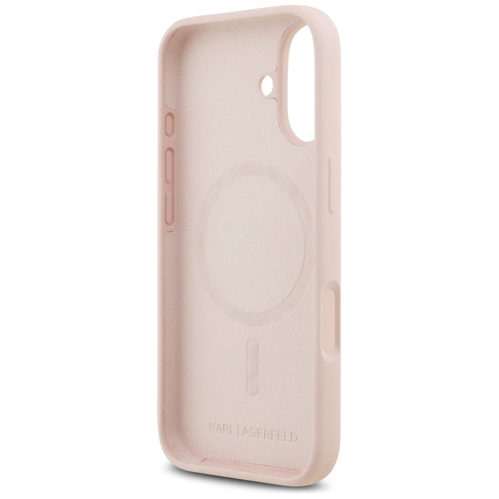 MagSafe tok Apple iPhone 17-hez, Karl Lagerfeld, Ring Karl & Choupette, Rózsaszín