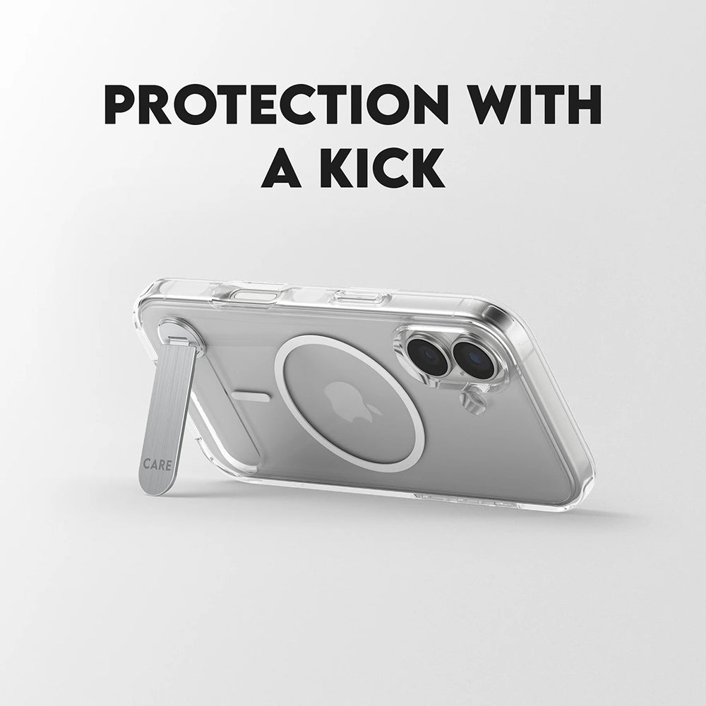 MagSafe tok Apple iPhone 17-hez, PanzerGlass, Állványos funkció, Átlátszó