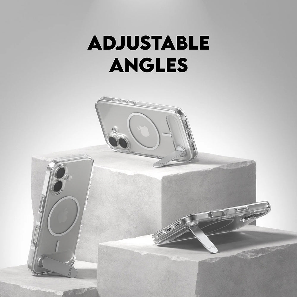 MagSafe tok Apple iPhone 17-hez, PanzerGlass, Állványos funkció, Átlátszó