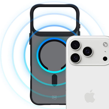 MagSafe tok Apple iPhone 17 Pro-hoz, 3MK, Smoke MagCase, Fekete