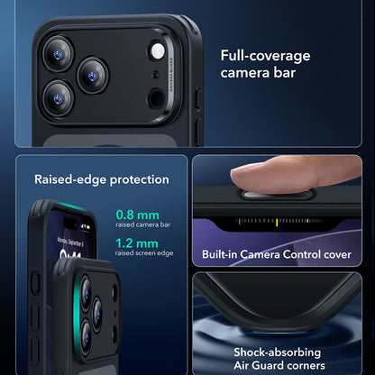 MagSafe tok Apple iPhone 17 Pro-hoz, ESR, Classic Hybrid, Szaténfekete