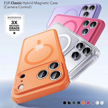 MagSafe tok Apple iPhone 17 Pro-hoz, ESR, Classic Hybrid, Szatén Narancs