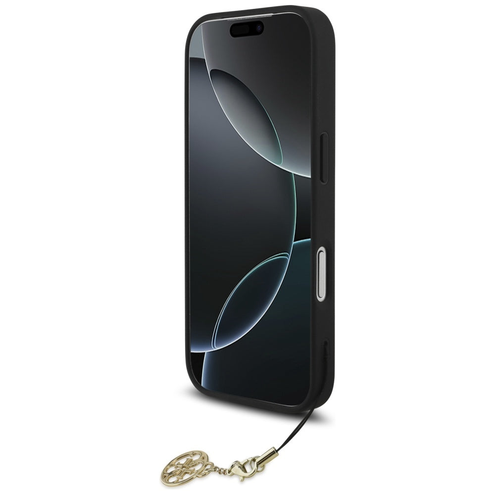 MagSafe tok Apple iPhone 17 Pro-hoz, Guess, 4G Charm Cradle, Fekete