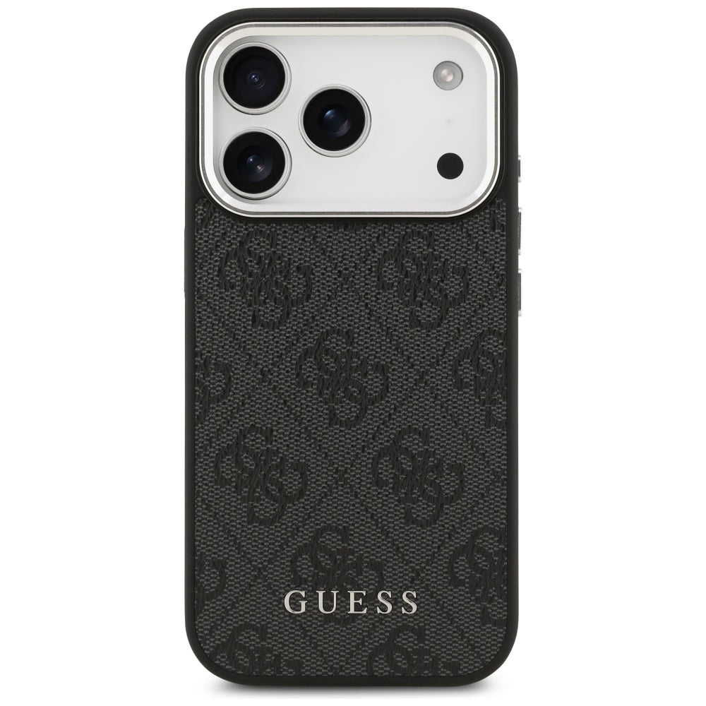 MagSafe tok Apple iPhone 17 Pro-hoz, Guess, 4G Classic Logo, Fekete