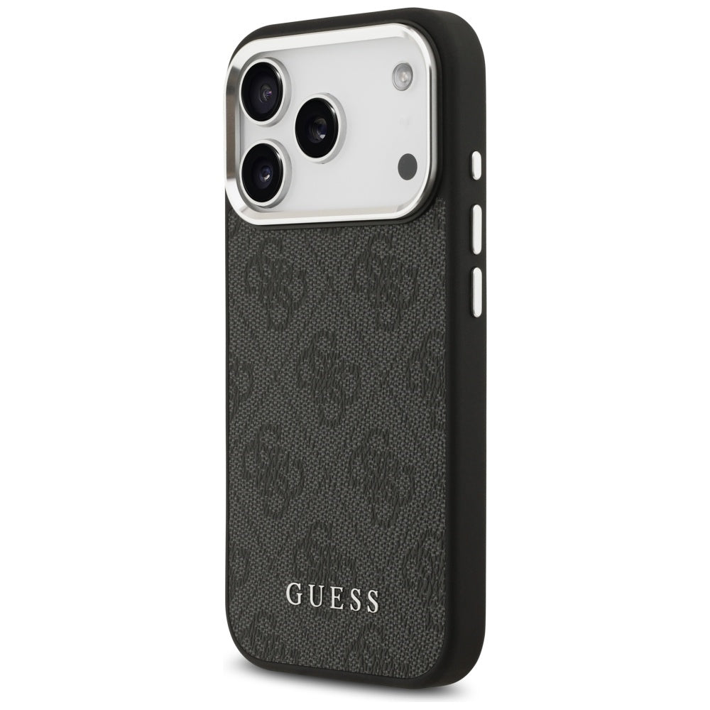 MagSafe tok Apple iPhone 17 Pro-hoz, Guess, 4G Classic Logo, Fekete