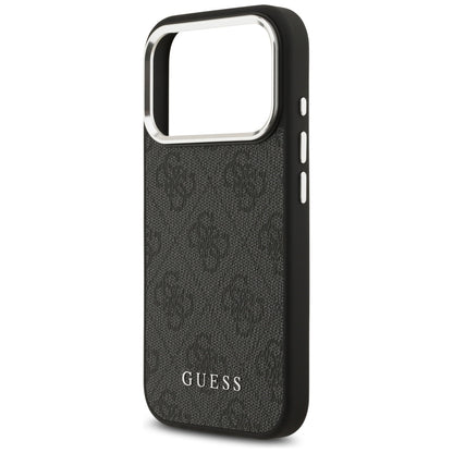 MagSafe tok Apple iPhone 17 Pro-hoz, Guess, 4G Classic Logo, Fekete