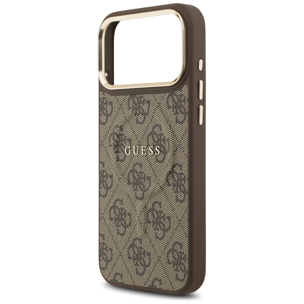 MagSafe tok Apple iPhone 17 Pro-hoz, Guess, 4G Classic, Barna