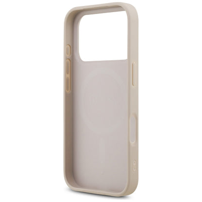 MagSafe Case for Apple iPhone 17 Pro, Guess, 4G Triangle Strass, Pink