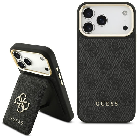 MagSafe tok Apple iPhone 17 Pro-hoz, Guess, 4G kártyahely, Fekete