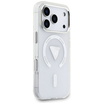 MagSafe tok Apple iPhone 17 Pro-hoz, Guess, IML Gradient Triangle Logo, Átlátszó