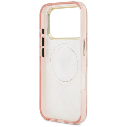 MagSafe tok Apple iPhone 17 Pro-hoz, Guess, Jungle Tonal Triangle, Rózsaszín