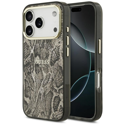 MagSafe tok Apple iPhone 17 Pro-hoz, Guess, Python minta, Barna
