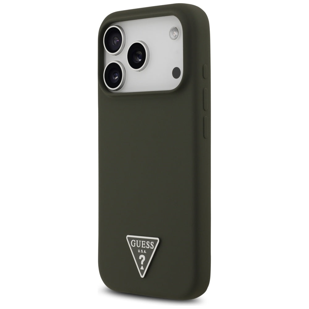 MagSafe tok Apple iPhone 17 Pro-hoz, Guess, Triangle Logo, Kaki