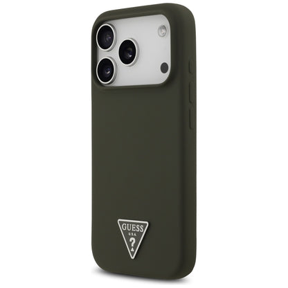 MagSafe tok Apple iPhone 17 Pro-hoz, Guess, Triangle Logo, Kaki