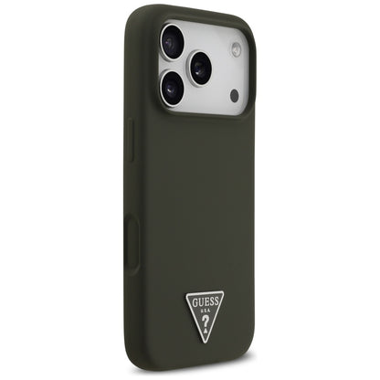 MagSafe tok Apple iPhone 17 Pro-hoz, Guess, Triangle Logo, Kaki
